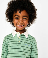 Parker Polo, Sage Fine Stripe