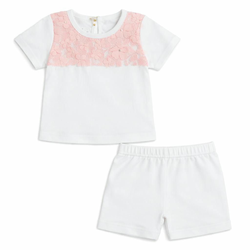Lace Yoke 2pc Set