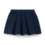 Ribbed Sweater Skirt, navy blue