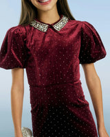 Elisa Velvet Mini Dress