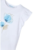 Girl Embossed Flower Top