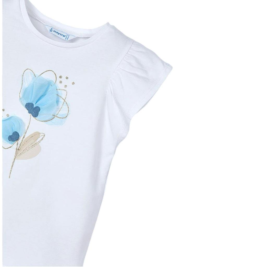 Girl Embossed Flower Top