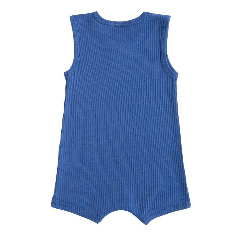 Blue Sleeveless Modal Shortie