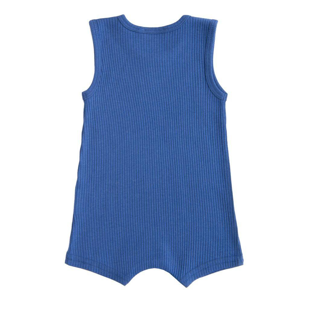 Blue Sleeveless Modal Shortie
