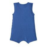 Blue Sleeveless Modal Shortie