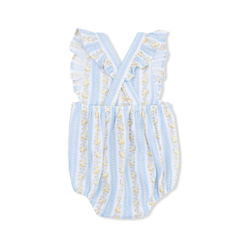 Odalys Floral Stripe - Sunsuit & Headband
