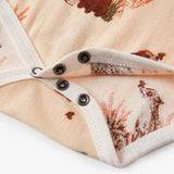 Floral Organic Cotton Long Sleeve One Piece