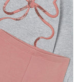Set Leggings And Sweatshirt Bow Girl
