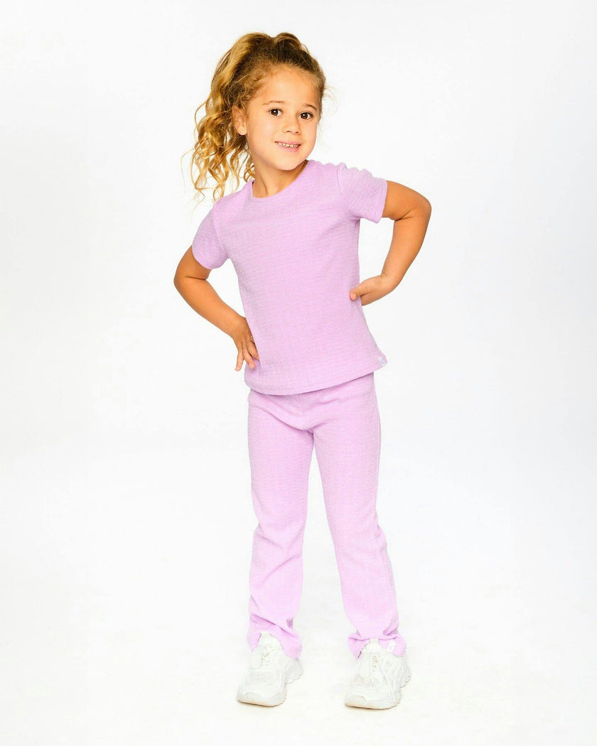 Crinkle Jersey Leggings Lilac