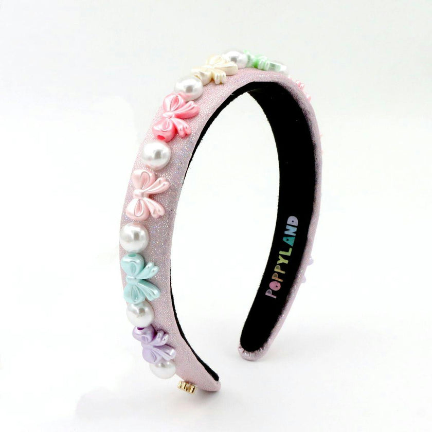 Pastel Bows & Pearls Headband