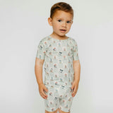 2pc Short Sleeve Pajama Set - Mickey Mouse and Friends