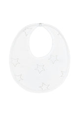 Grey Stars Print Bib