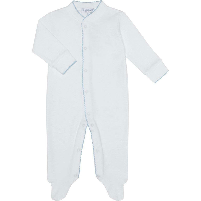 White Bubble Baby Footie