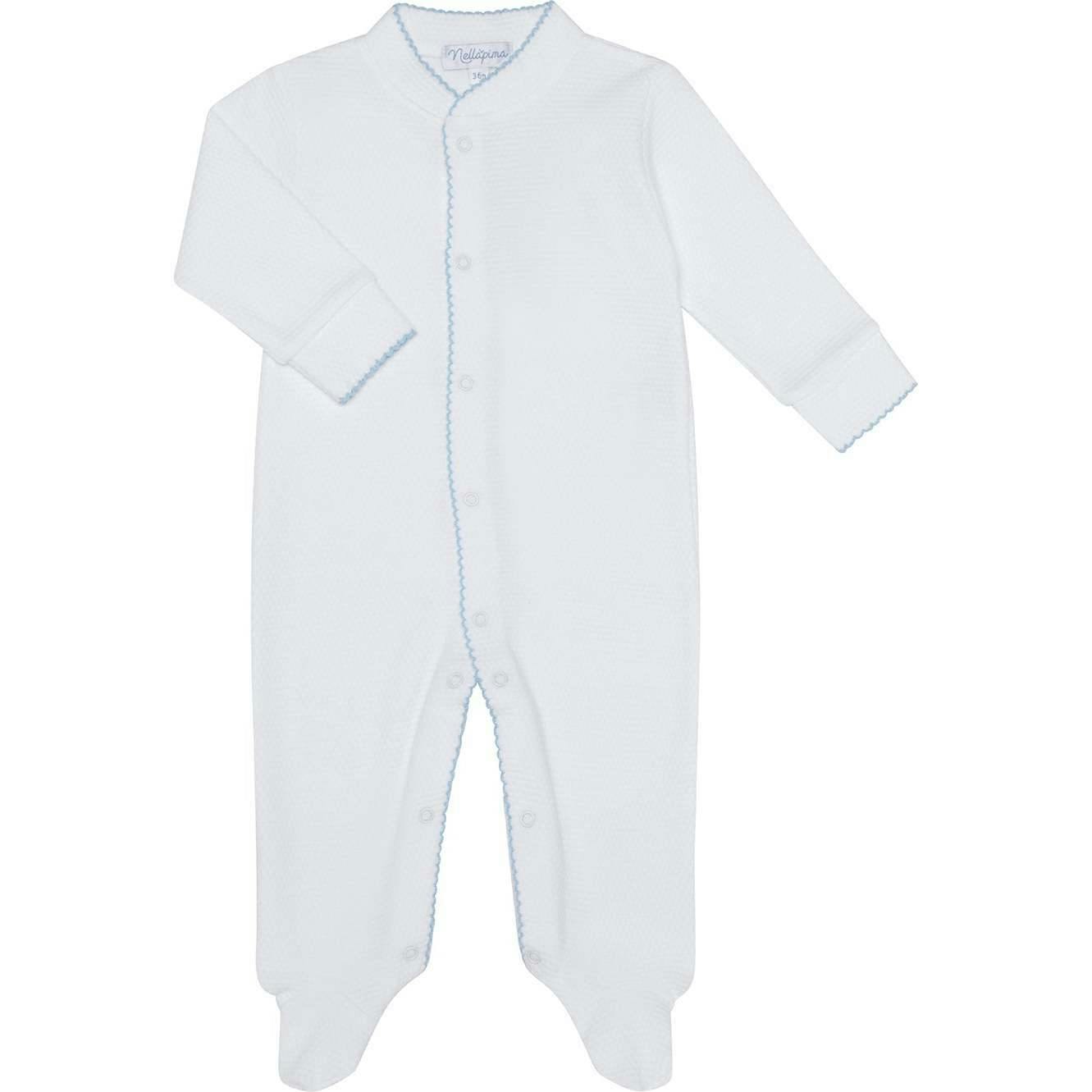 White Bubble Baby Footie