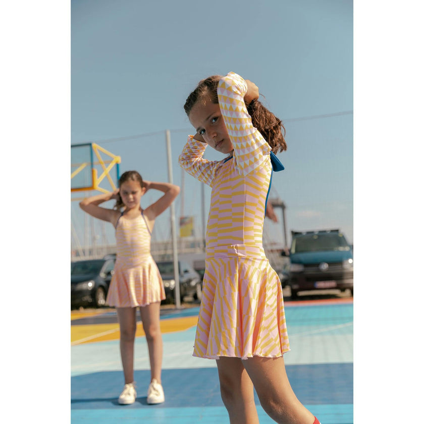 Funny Stripes Skirt With Shorts, Multi