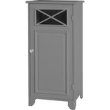 Dawson Contemporary Wooden Narrow Floor Storage Cabinet With Door For Bathrooms