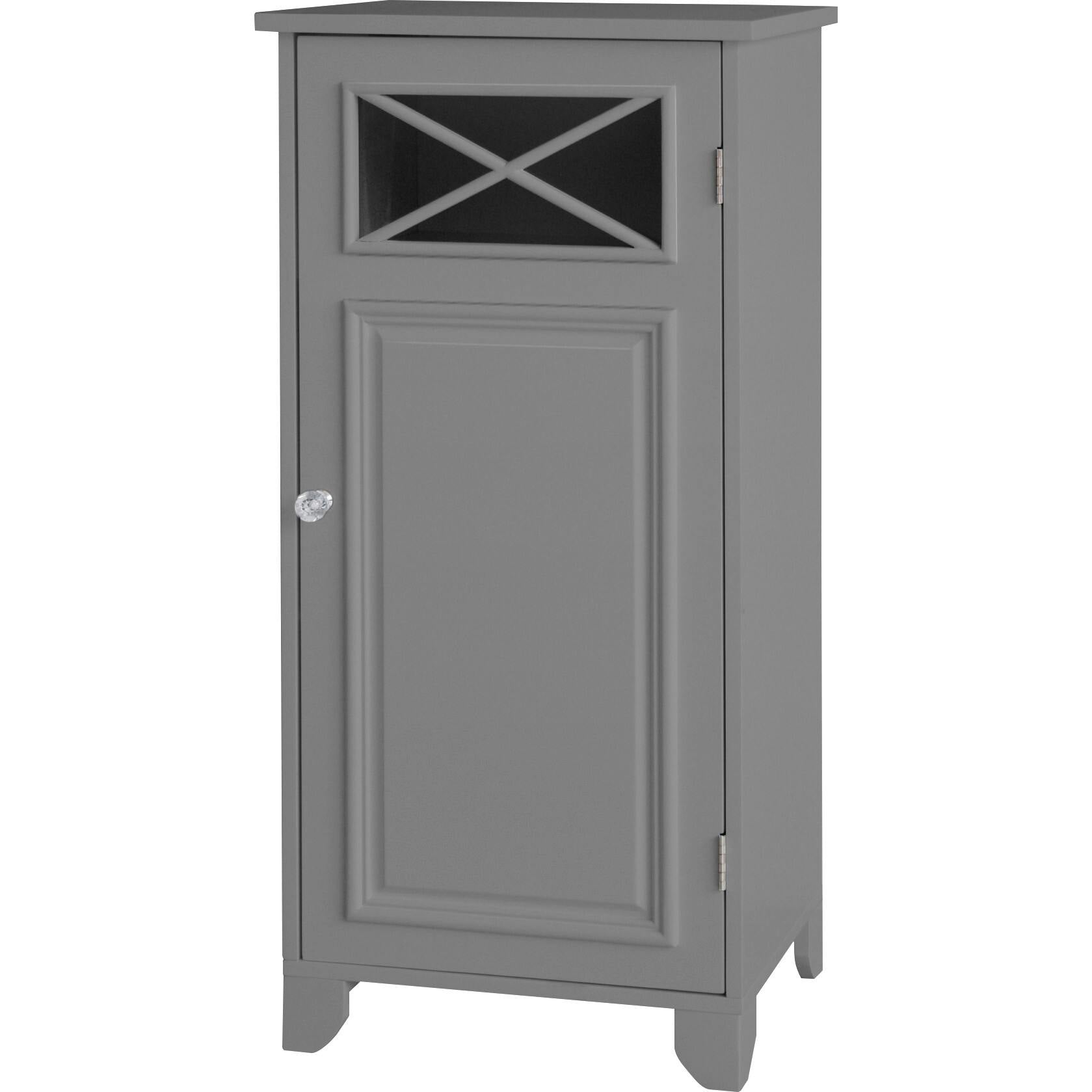 Dawson Contemporary Wooden Narrow Floor Storage Cabinet With Door For Bathrooms
