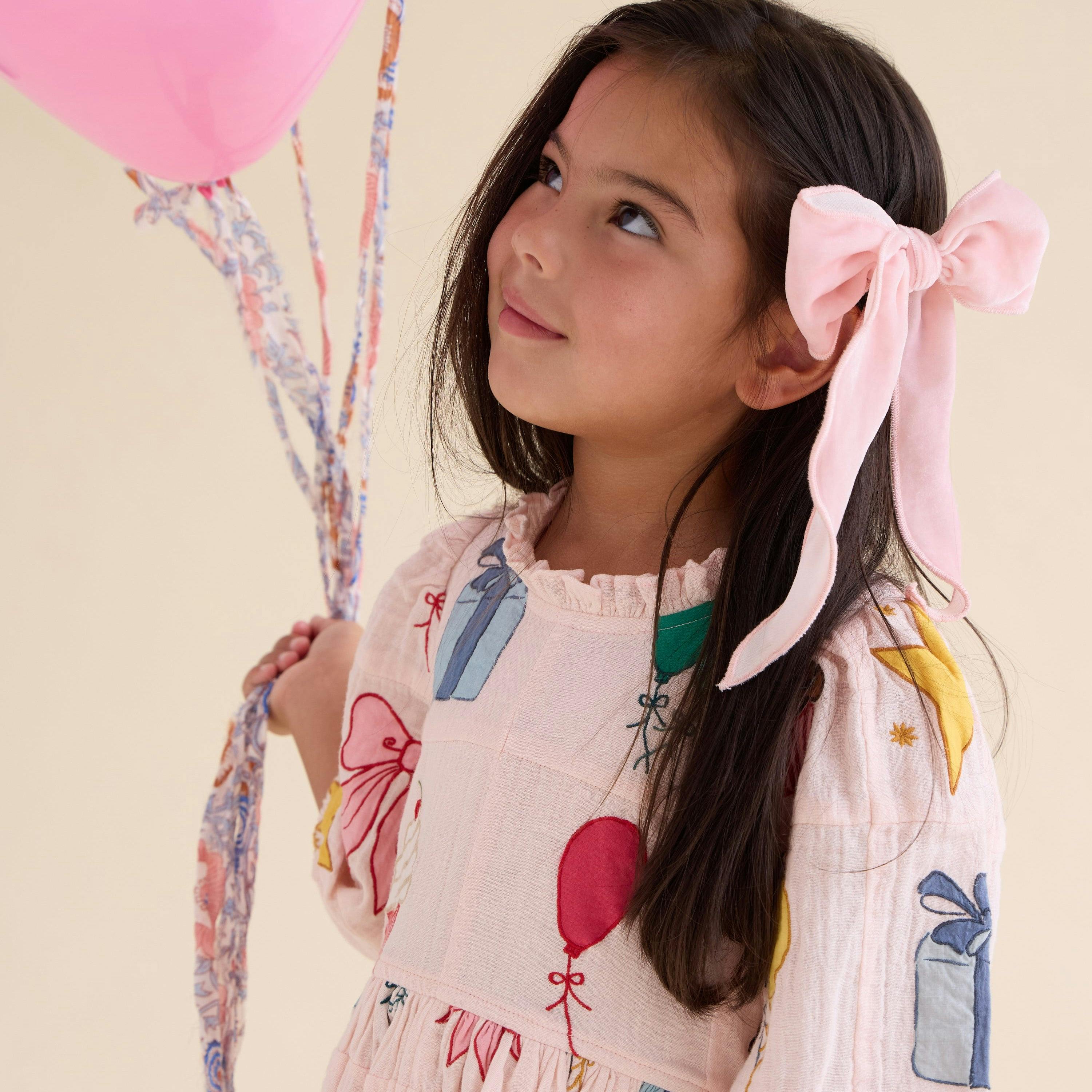 Girls Jessa Dress - Birthday Embroidery