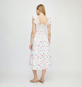 The Ellie Nap Dress - White Rainbow Fish
