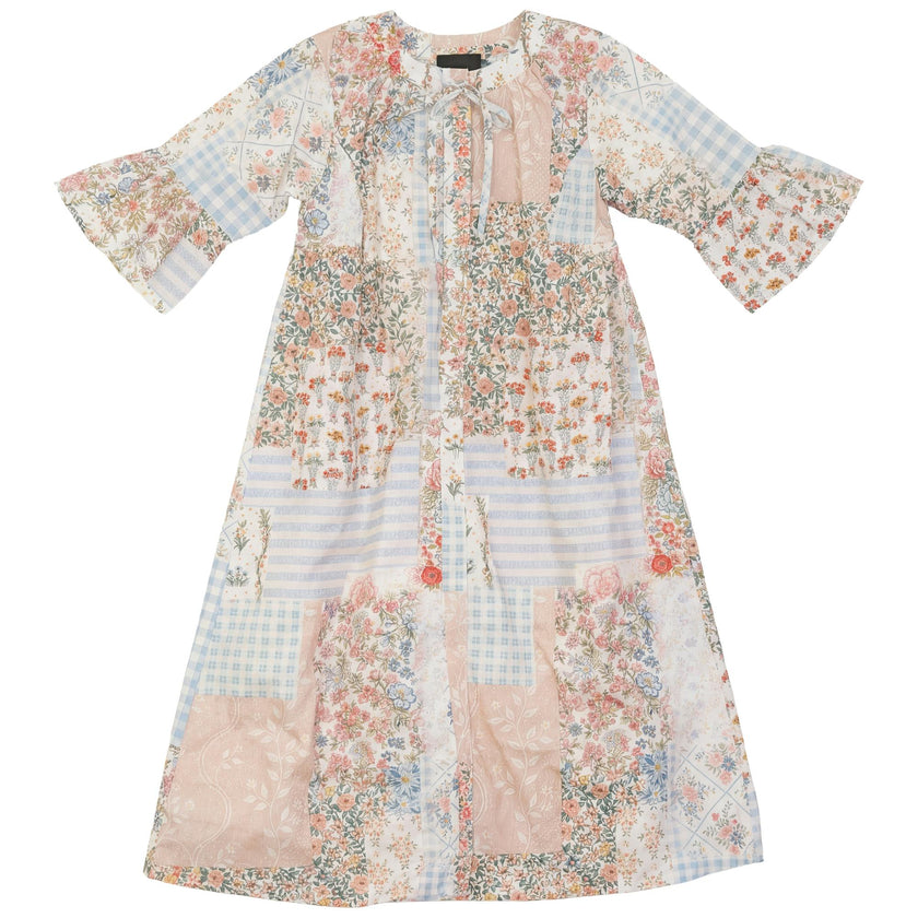 Patchwork Print Robe