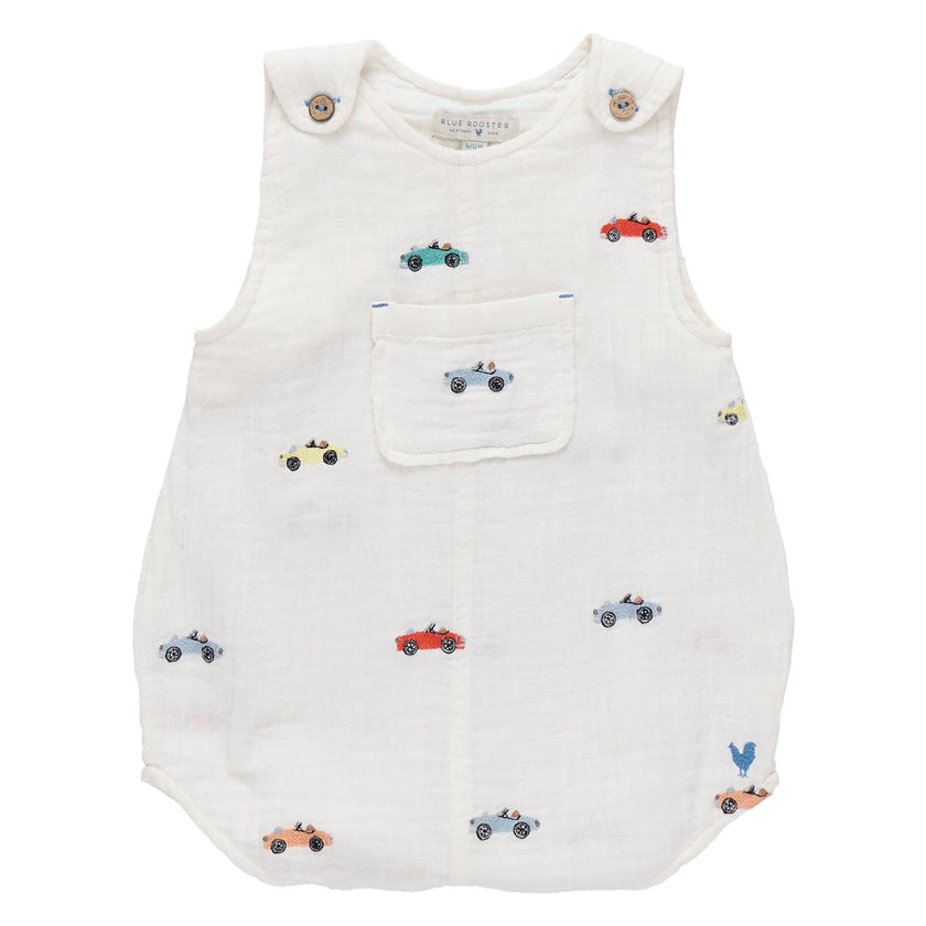 Baby Boys Noah Jumper - Vintage Car Embroidery