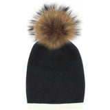 Two Tone Knit Hat (Snap On Pom Sold Separately)