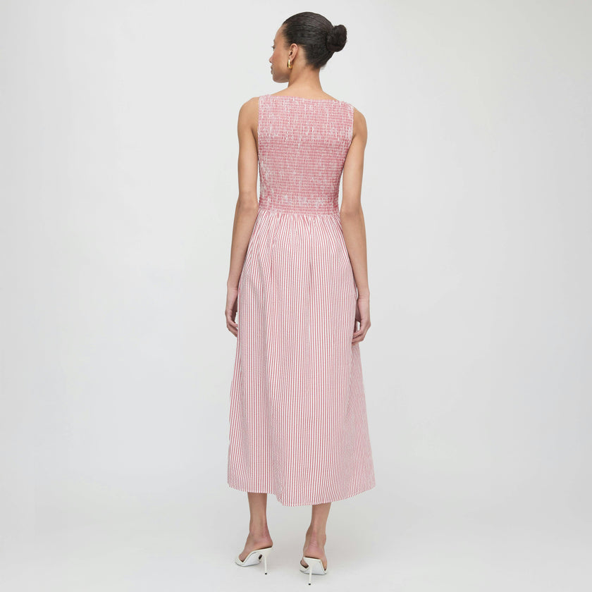 The Cosima Nap Dress - Red Ticking Stripe