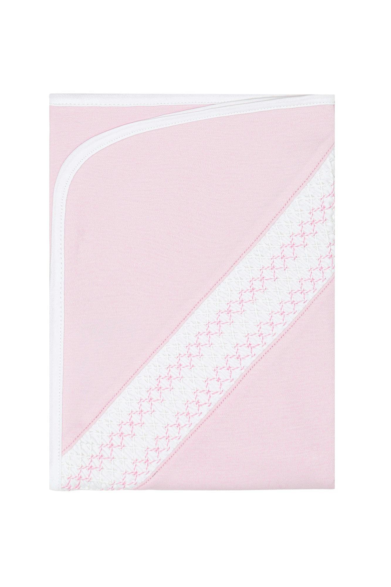 Signature Smocked Girls Receiving Blanket