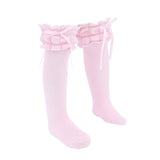 Ruffled Ribbon Long Socks