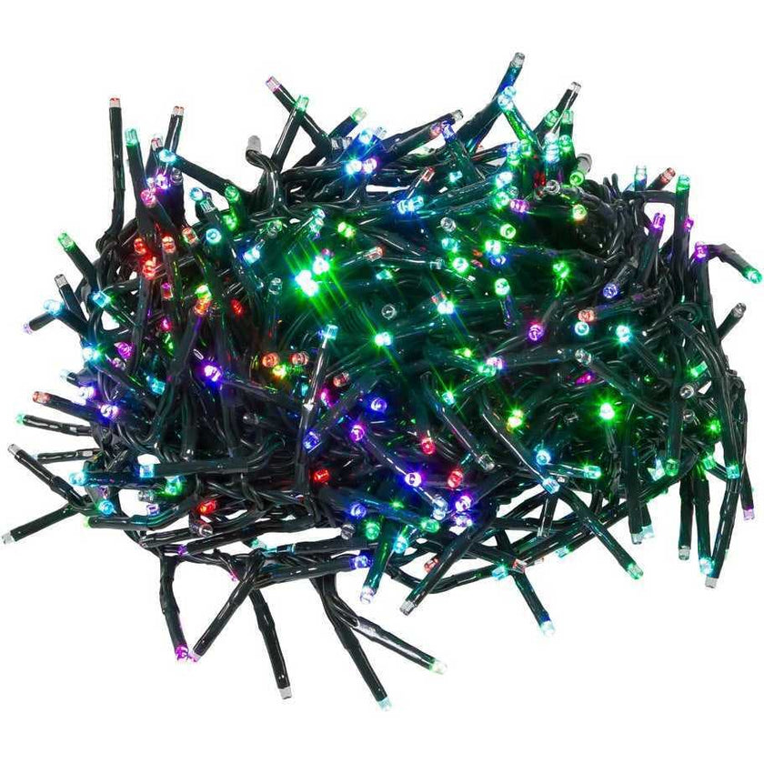 480-Light 15.7-Foot RGB Twinkle LED Connectable Cluster Garland