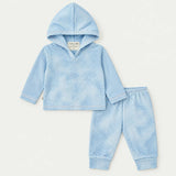 Stripe Marble Rib Hoodie + Legging Set