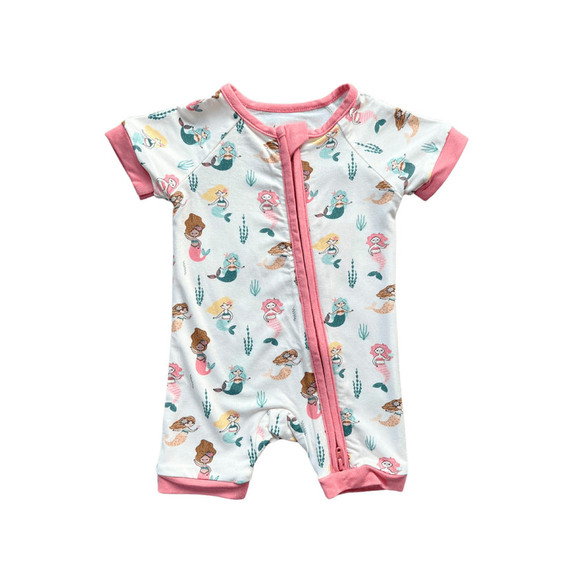 Summer Zip Romper Mermaid