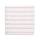 Cerise Frenchie Striped Large Napkins