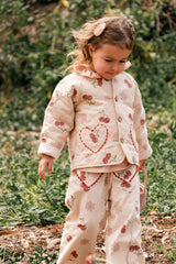Quilted Jacket in Cherry Bloom