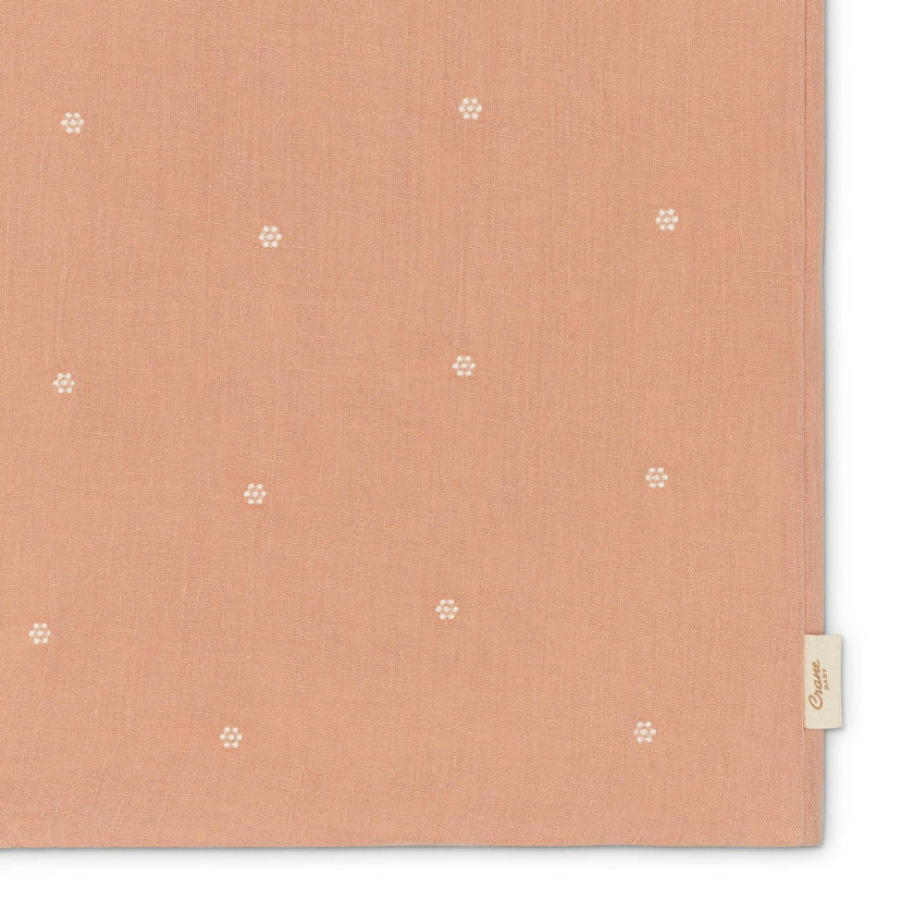 Violet Daisy Tuck Cotton Quilted Change Pad Cover