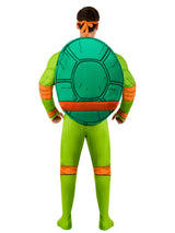 Men's Retro Teenage Mutant Ninja Turtles Michelangelo Padded Jumpsuit Costume - Deluxe