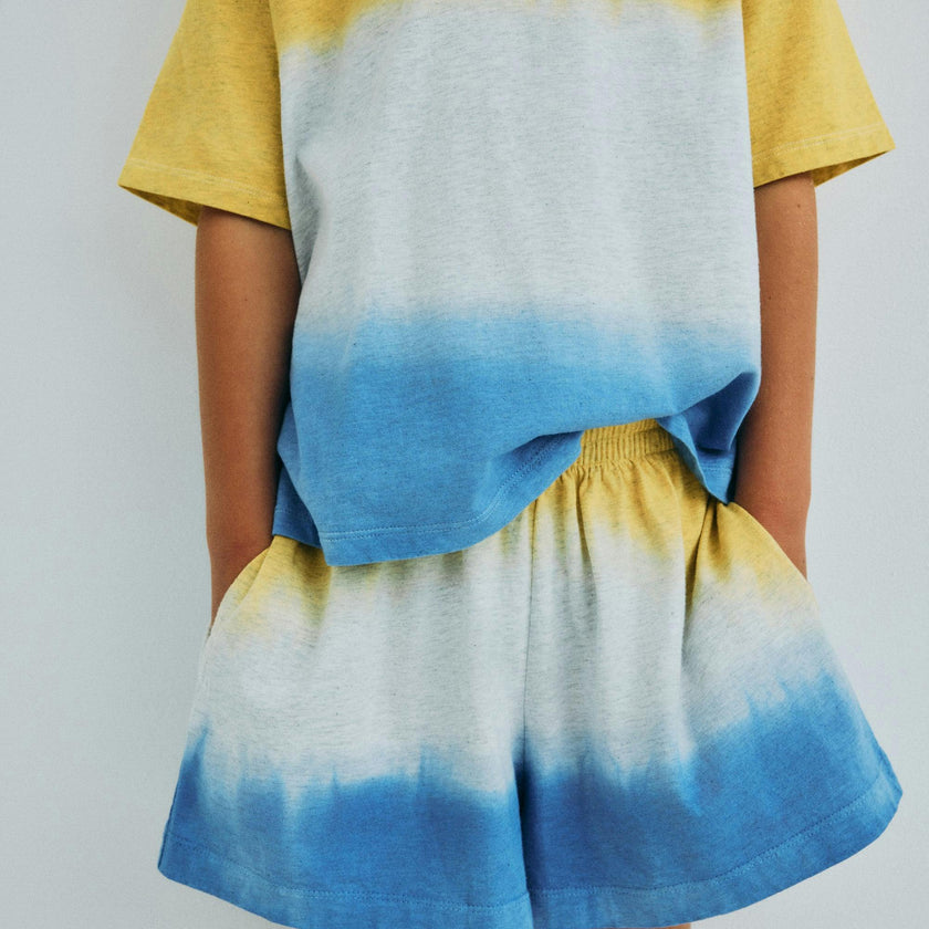 Tie Dye Short Mimosa Yellow