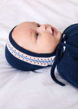 Fair Isle Bonnet in Navy (S-L)
