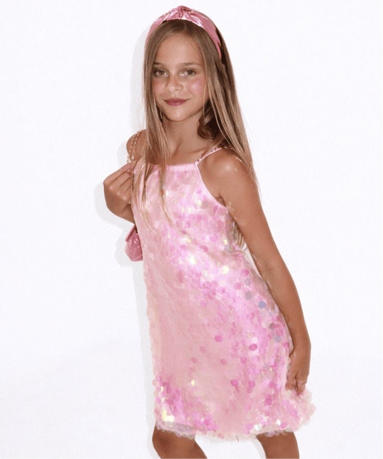 Pink Magic Paillette Dress