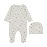 Dotty Boats Footie, White