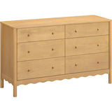 Swell 6-Drawer Assembled Dresser in Honey