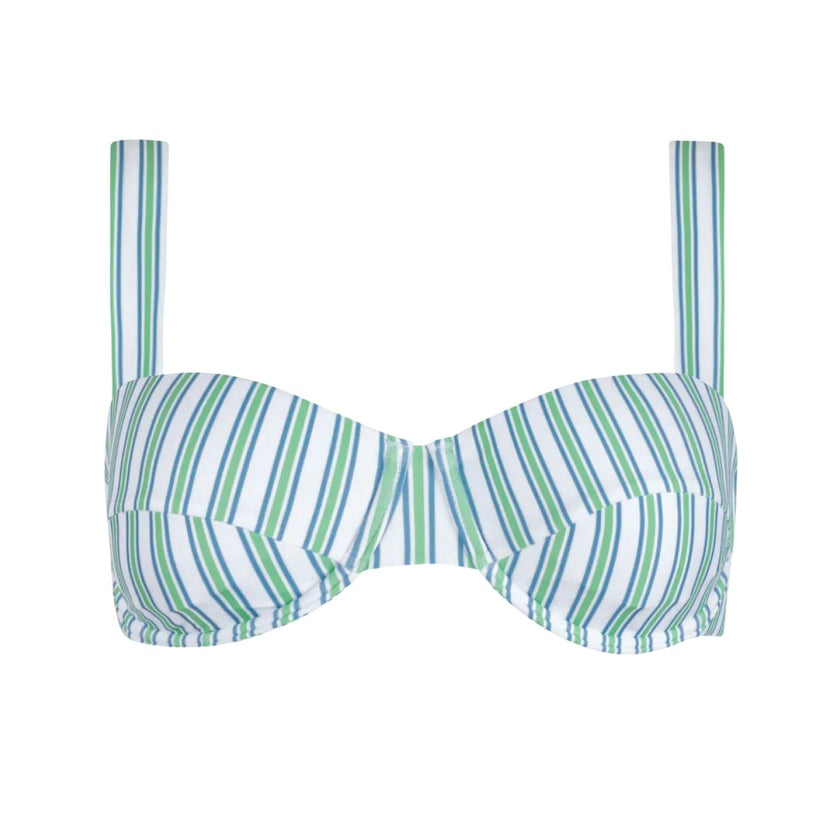 women's tamarin stripe cup bikini top