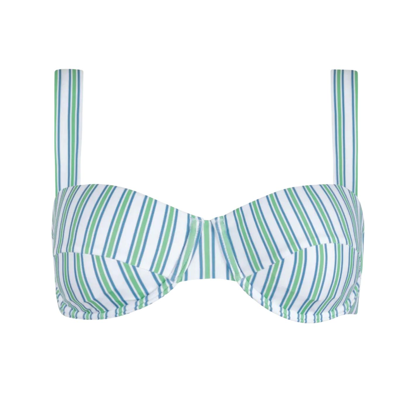 women's tamarin stripe cup bikini top