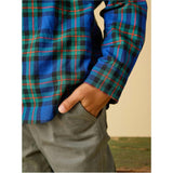 Plaid Button Up Shirt, Blue