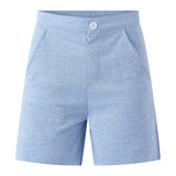 Blue Chambray Shorts