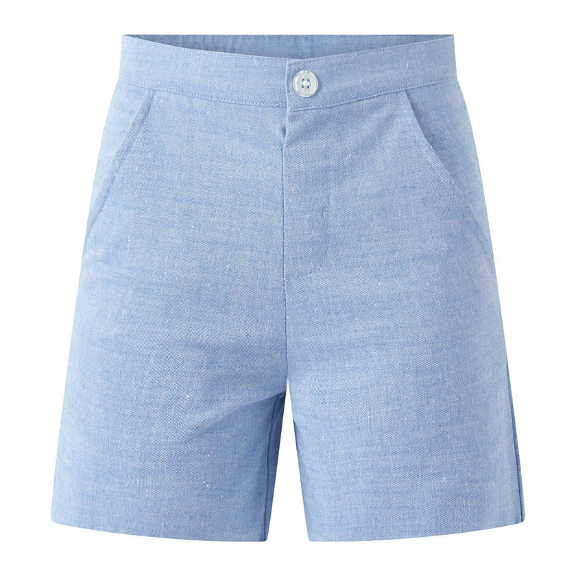Blue Chambray Shorts