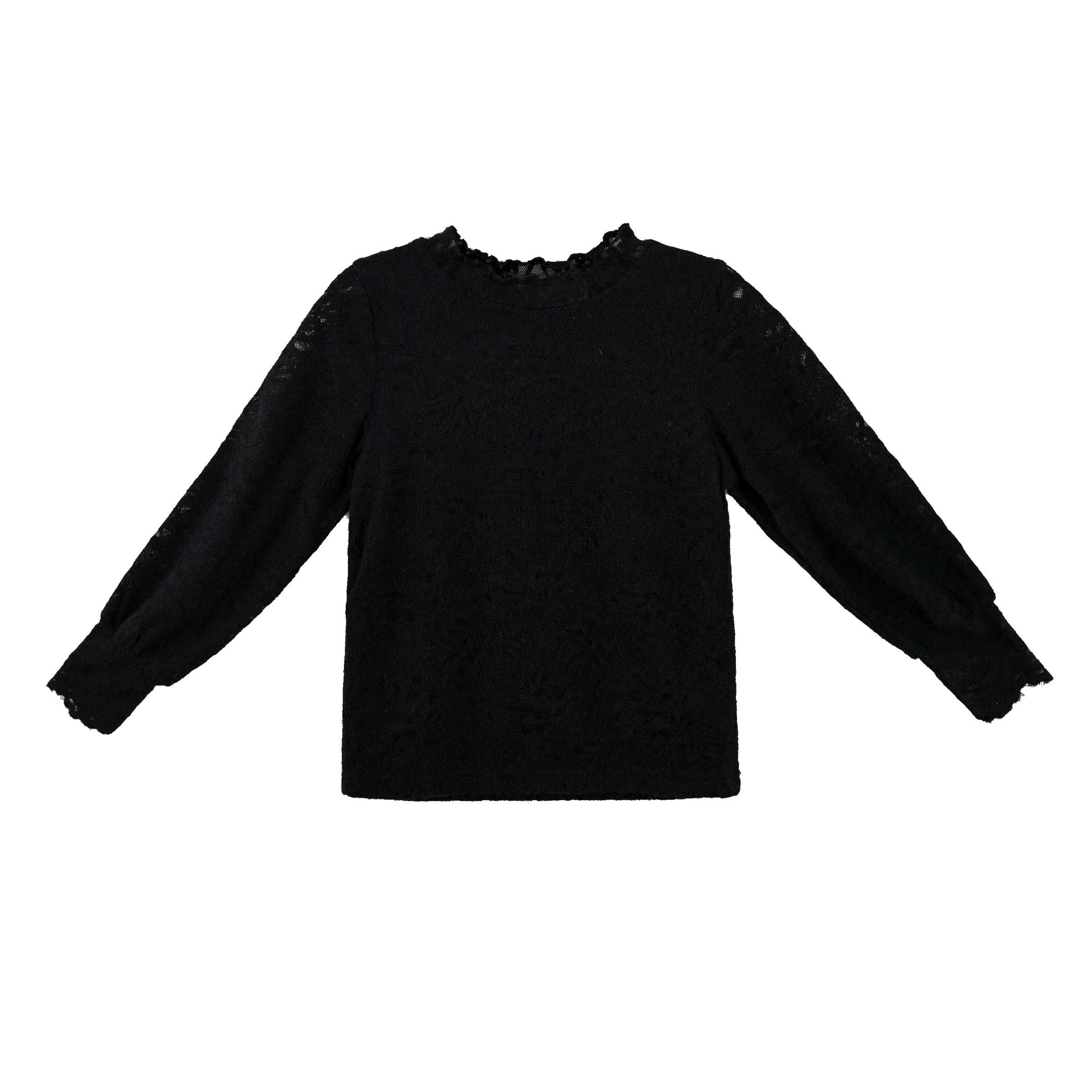 Black Knit Top with Tulle Skirt