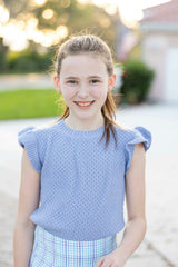 Short Sleeve Sweater With Ruffle