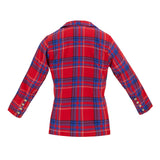 Hayden Boy Blazer - Red Plaid