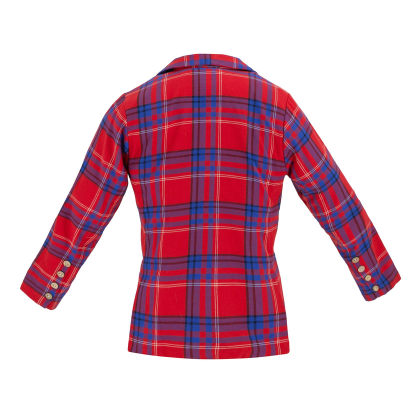 Hayden Boy Blazer - Red Plaid
